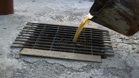 Drainage grate built into the floor for draining production waste. Work in adverse conditions. Waste...