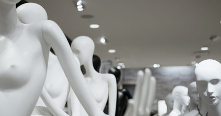 Arthouse video of mannequins in surreal setups. Mannequins blend into imaginative scenes, merging...