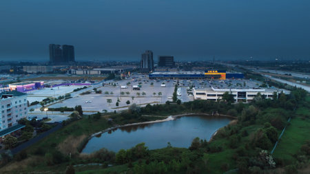 Toronto, Canada - May 6, 2023: IKEA store in cityscape, symbolizing global business growth, effective strategy. IKEA represents international retail success. IKEAs strategic business development.のeditorial素材