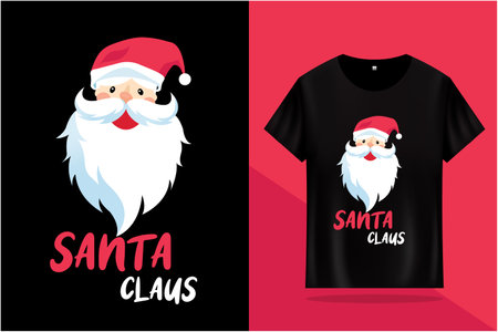Santa Claus T-Shirt Designのイラスト素材