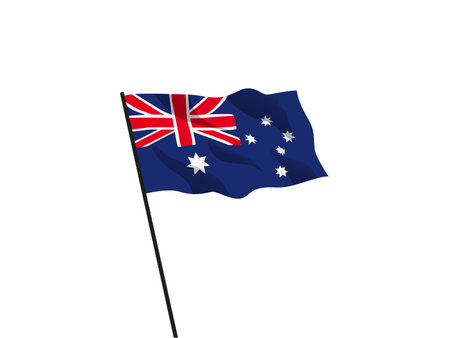 Australia Flag Vector PNGのイラスト素材