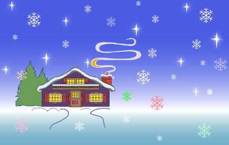Greeting Card For Christmas and New Yearのイラスト素材