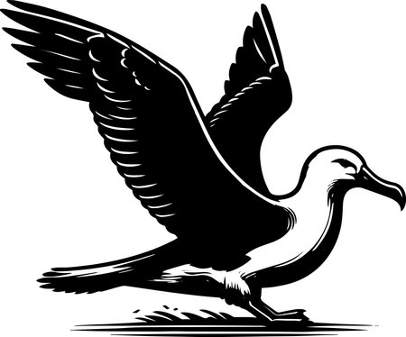 Gull.Mascot Templates.Vector illustration ready for vinyl cutting.のイラスト素材