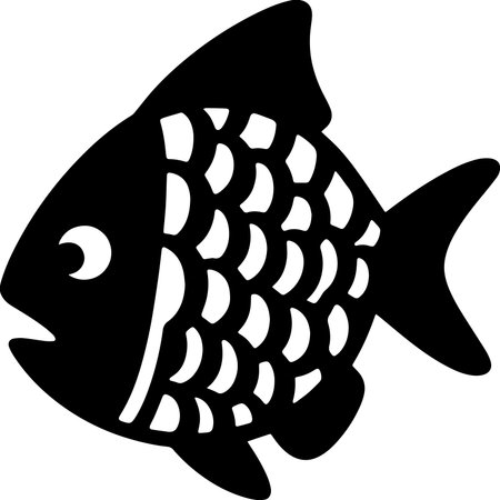Fish.Vector Illustration Isolated on white background. EPS10のイラスト素材