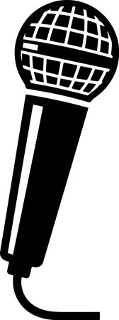 Microphone icon isolated on white background. Vector Illustration. Eps 10のイラスト素材