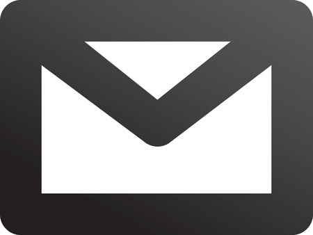 envelope monochromeのイラスト素材
