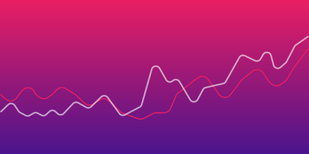 Big data visualization . Abstract graphic consisting graph and chart . Information concept . Business , technology background . Vector infographic.のイラスト素材