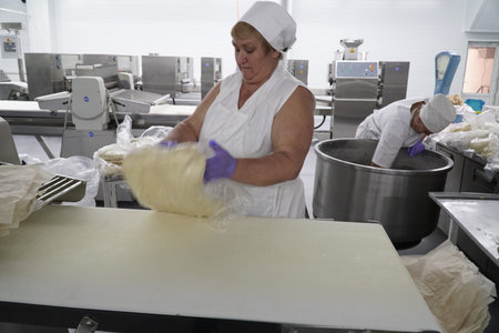 Bread making process.のeditorial素材