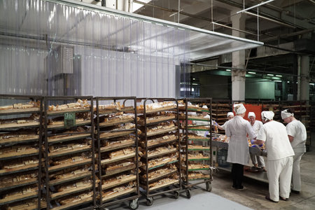 Bread making process.