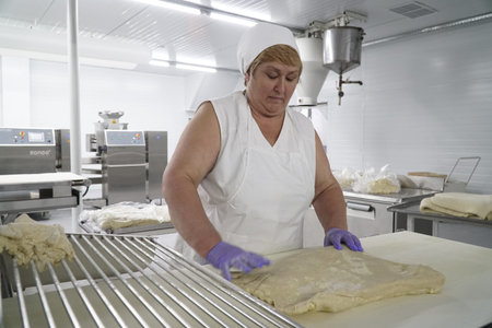 Bread making process.のeditorial素材