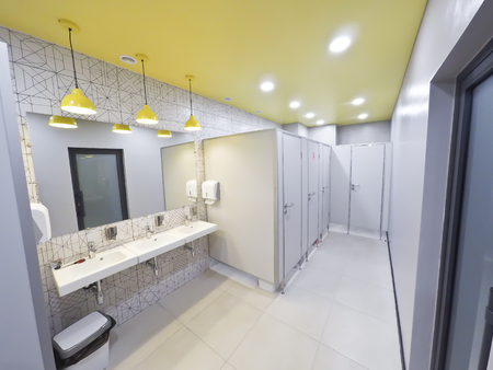 Toilet in the modern office of the business center.の写真素材