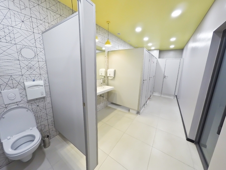 Toilet in the modern office of the business center.のeditorial素材