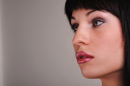 Portrait of girl. Brunette.の写真素材