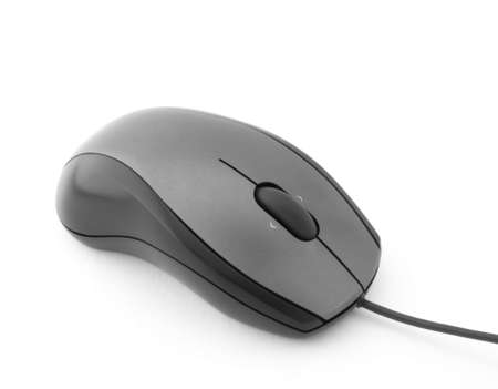 Computer mouse isolated on a white backgroundの写真素材
