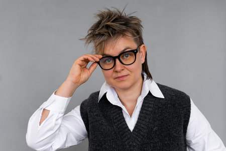 fashion business woman queer portrait