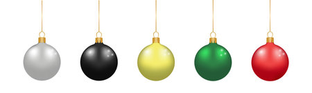 Set of Christmas ballsのイラスト素材