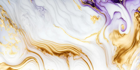 Marble abstract background. Marbling texture design. Agate ripple pattern. gold powder.の素材