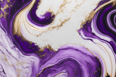 Marble abstract acrylic background. Marbling artwork texture. Agate ripple pattern. gold powder.の素材