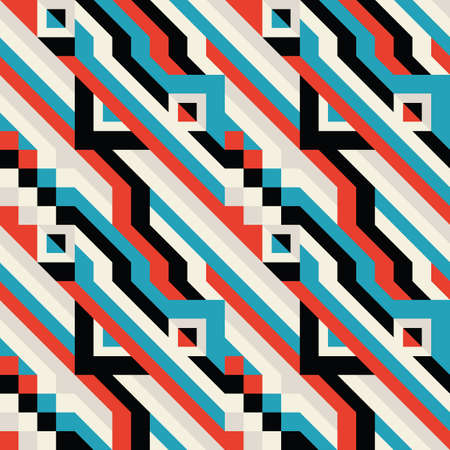 background geometric design. abstract seamless pattern. Mosaic graphic ornament. diagonal structure. vector illustration.のイラスト素材