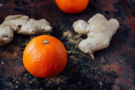 Orange and gingerの写真素材