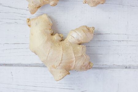 Organic ginger rootの写真素材