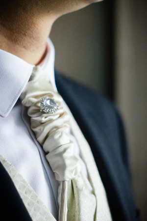 Elegant succesful businessman in suit and tieの写真素材