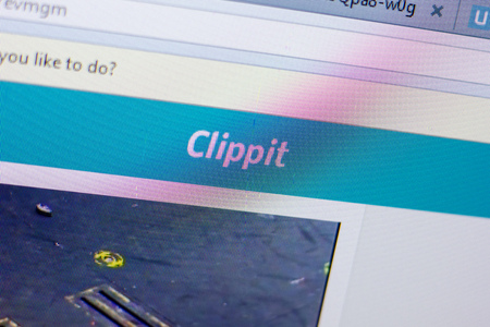 Ryazan, Russia - May 20, 2018: Homepage of Clipituser website on the display of PC, url - Clipituser.tvのeditorial素材