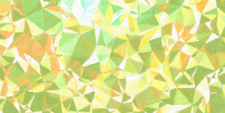 Stunning abstract illustration of yellow, green and pink Impasto paint. Stunning  for your project.