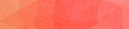 Orange, red and green Impasto with soft brush in banner shape background illustration