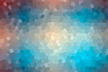 blue, red and vanilla  colorful Small Hexagon background illustration