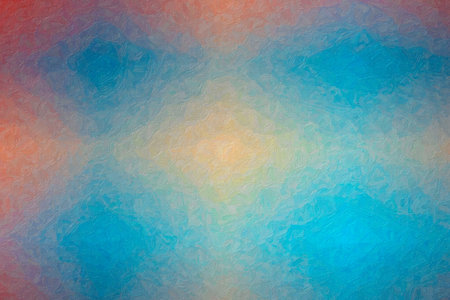 blue, red and vanilla  Realistic Impasto background illustration