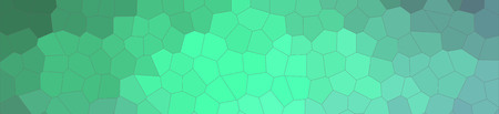 Illustration of green, blue and red   Little hexagon banner backgroundの写真素材