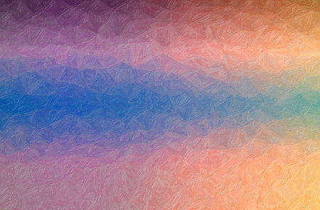 Abstract illustration of blue, purple and yellow Impasto background