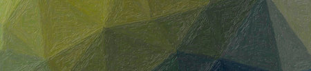 Illustration of brown, yellow and blue Impasto banner background