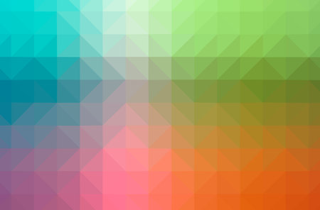 Illustration of orange abstract low poly modern multicolor background
