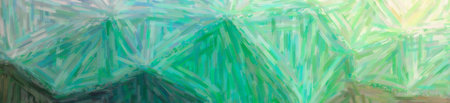 Illustration of green Large Color Variation Oil Paint background, abstract paint