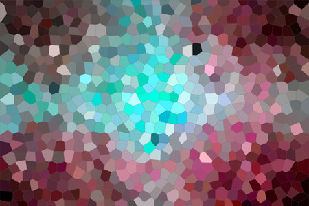 Abstract illustration of red and blue bright Small Hexagon background, digitally generated
