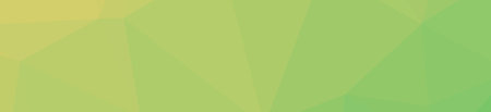 Yellow and green triangle polygon in banner shape background illustration