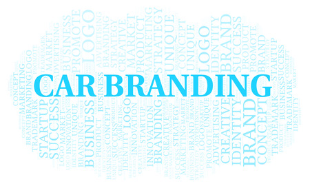 Car Branding word cloud. Wordcloud made with text only.の写真素材