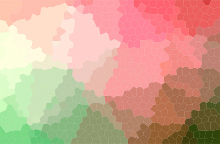 Abstract illustration of orange, pink, red Small Hexagon background.
