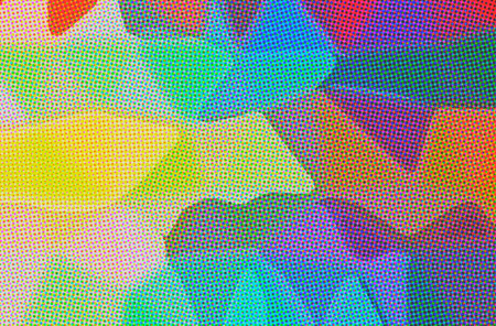 Abstract illustration of blue, red and purple Dots background.の写真素材