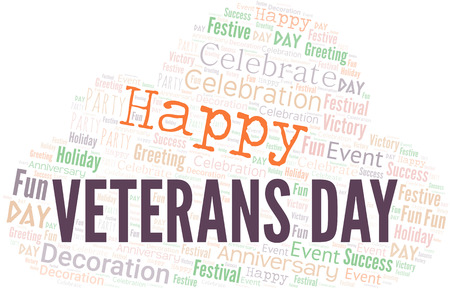 Veterans Day Word Cloud. Wordcloud Made With Text.の写真素材