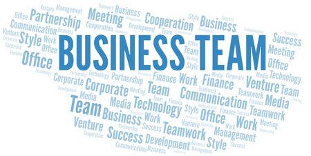 Business Team word cloud. Collage made with text only.のイラスト素材
