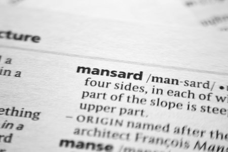 Word or phrase Mansard in a dictionary