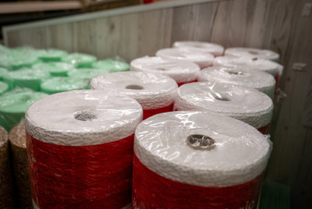 Rolls of foam underlayment for the Laminate Flooring.