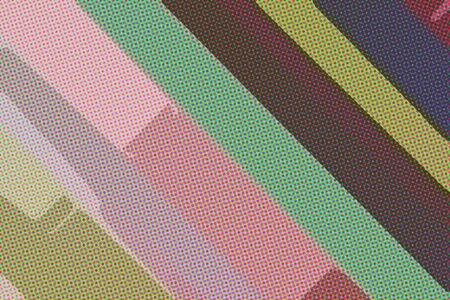 Green and brown stripes or lines With Dots paint background.の写真素材