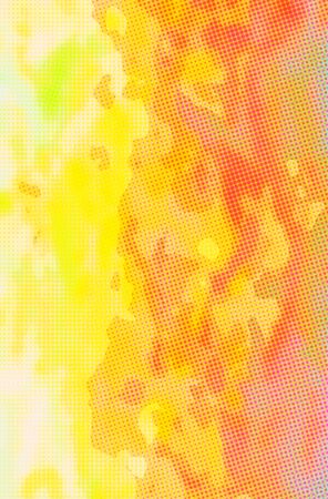 yellow, orange, brown and red With Dots paint background.の写真素材