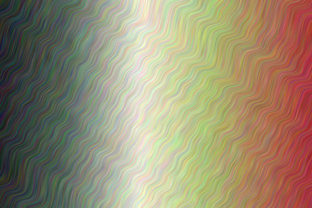 Green and red waves vector background.