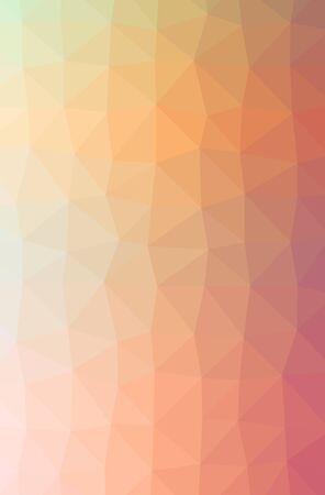 Illustration of abstract Orange vertical low poly background. Beautiful polygon design pattern. Useful for your needs.の写真素材