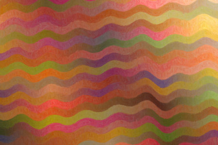 Pink, yellow and blue waves Impasto abstract paint background.